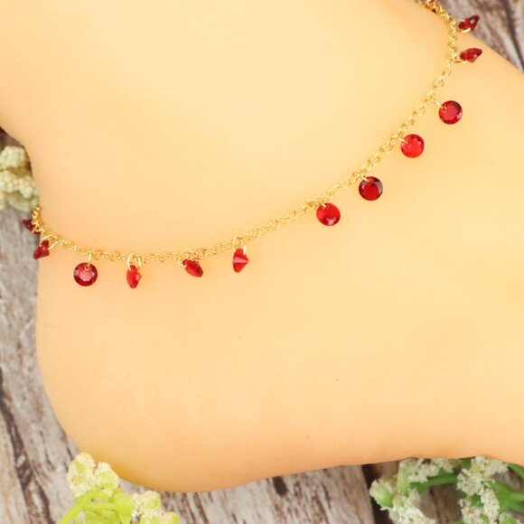Dainty Anklet for Women – Elegant Everyday Jewelry & Perfect Gift | MLCRC2174 - Picture 4 of 10
